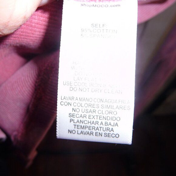 MOCO - Exclusive The Best Basic Mineral Washed Reversible Top - Berry - XL (16-1 - Picture 3 of 8